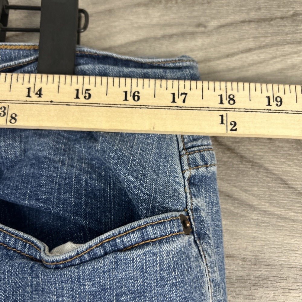 Venezia Womens Mom Jeans Light Wash Blue Plus Sz 18 Relaxed High Rise Straight - Picture 4 of 10